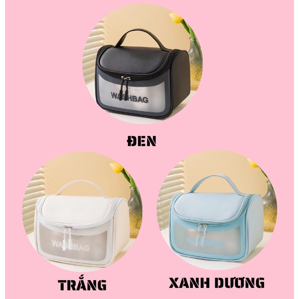 Túi đựng dụng cụ trang điểm mỹ phẩm Washbag cao cấp chống thấm nước MEOW STORE TMP02