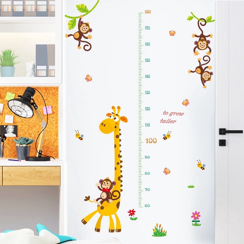 Miếng dán tường hình thước đo chiều cao dành cho trẻ em