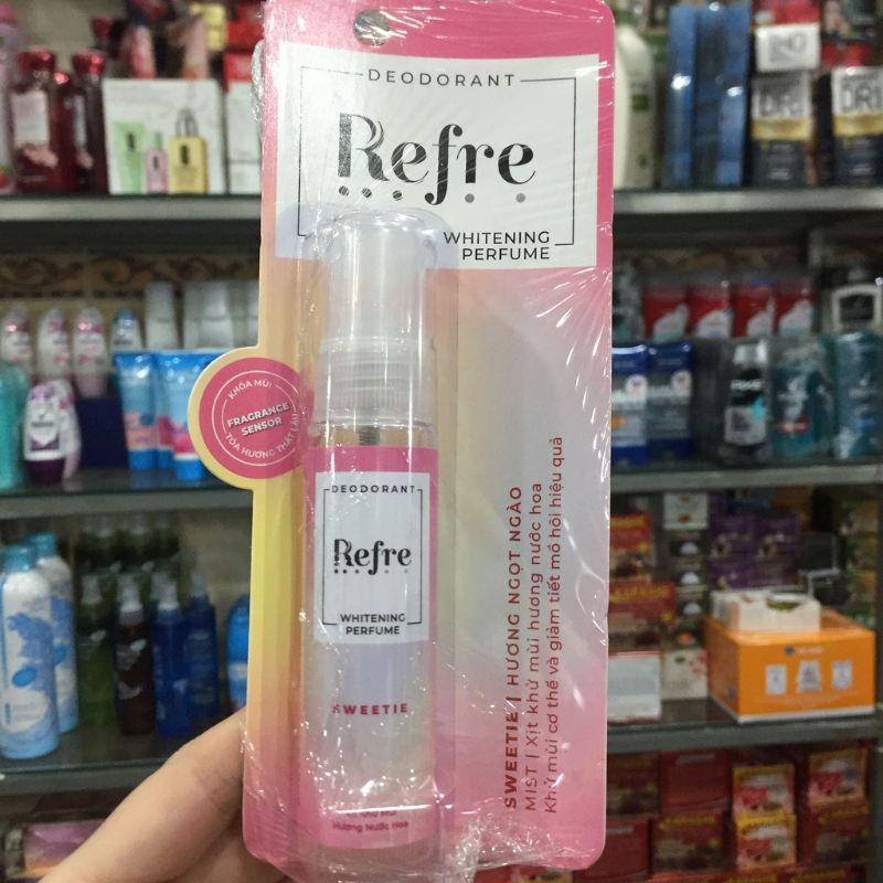 Xịt khử Mùi Hương Nước Hoa  Refre 30ml(đủ mùi)