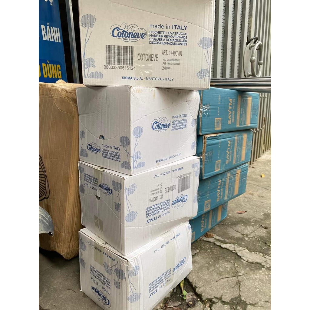 Bông tẩy trang ý Cotoneve gói 70M