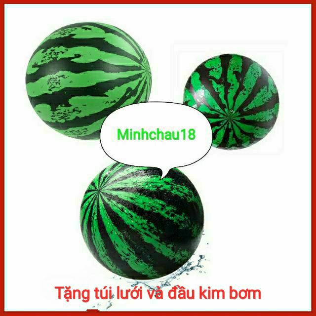 Banh Dưa Hấu SIZE LỚN - Quả Bóng Hình Dưa Hấu chơi trên cạn hoặc dưới nước
