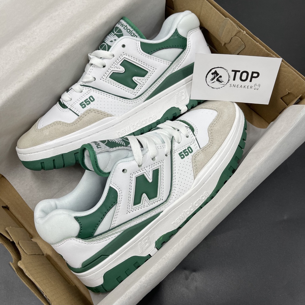 Giày sneaker nữ đế cao new blance 550, giày thể thao nữ tăng chiều cao