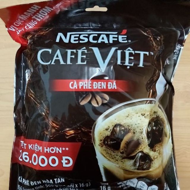 Cà phê đen hòa tan NesCafé Café Việt 560g (16g x 35 gói)