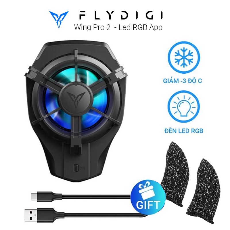 [Mã ELHA22 giảm 6% đơn 300K] Quạt tản nhiệt siêu lạnh cao cấp Flydigi Wasp Wing Pro 2 Phone Back Clip Cooler chính hãng