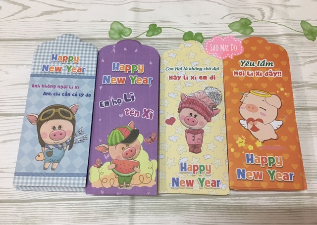 30 bao Lì xì mẫu teen 2019 Kỷ Hợi