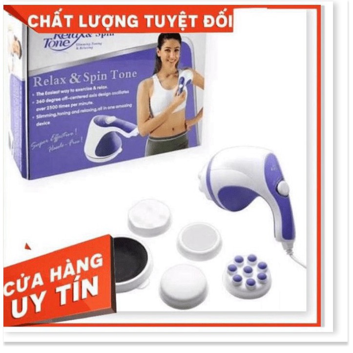 SỐC SALE Máy đánh tan mỡ bụng cầm tay Relax & Spin Tone.