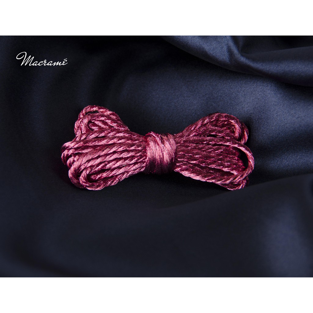 Dây kim tuyến màu thắt Macramé