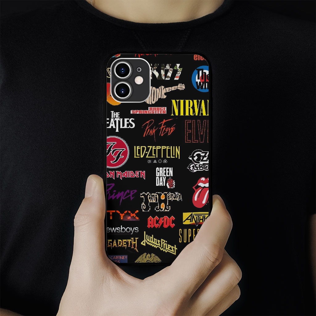 Ốp Lưng 90s band logo  logo ban nhạc rock thế giới cho Iphone 5 6 7 8 Plus 11 12 Pro Max X Xr PAP20210668