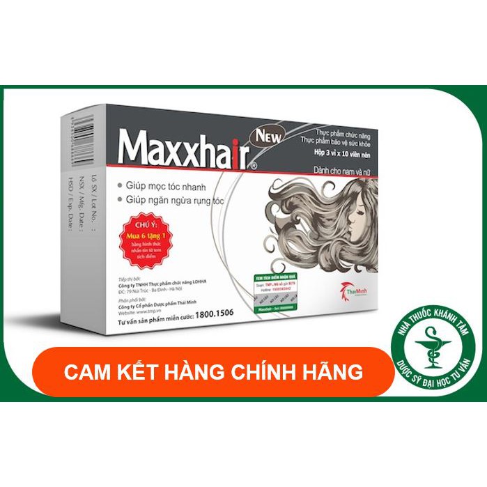 Viên uống MAXXHAIR - Giúp tóc khỏe, mọc tóc nhanh