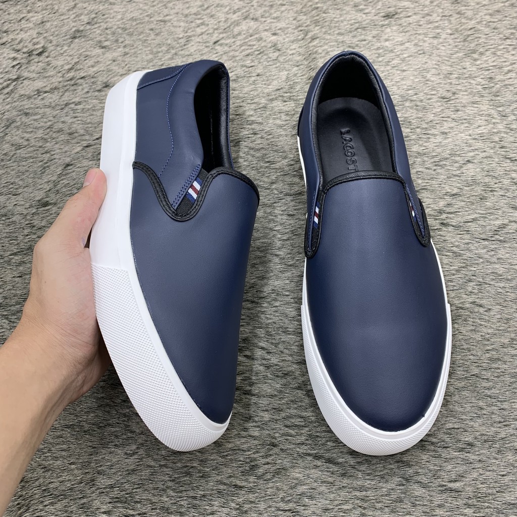 Giầy SLIP ON da bò thật đế cao su đúc siêu bền