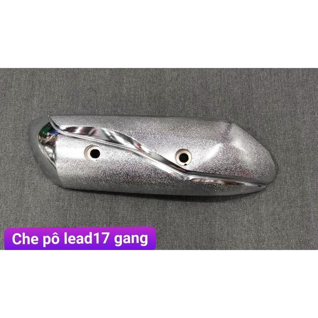 Ốp pô gang cho xe Lead đời 2017.
