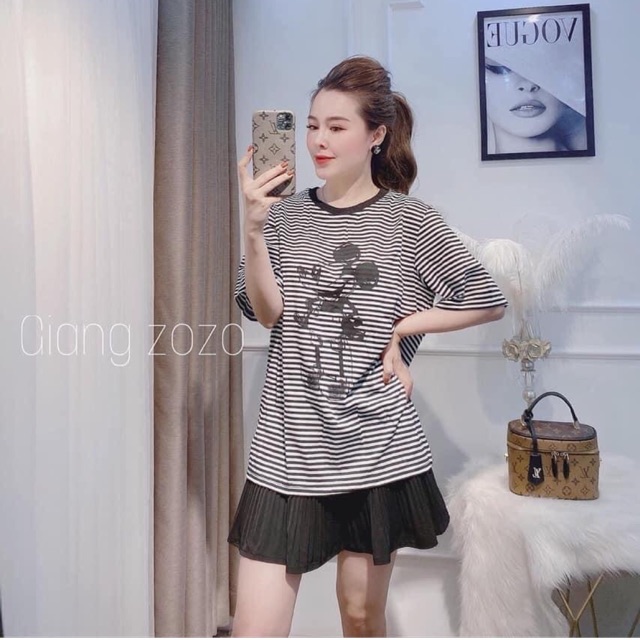 ÁO THUN NỮ MK KẺ NGANG SIÊU HOT