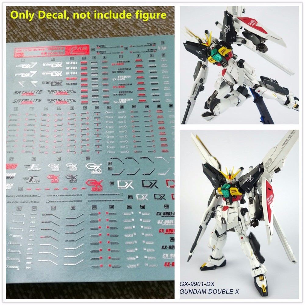 Decal nước dán mô hình Gundam X DX GX9900 GX9901 MG RG các loại - Water sticker