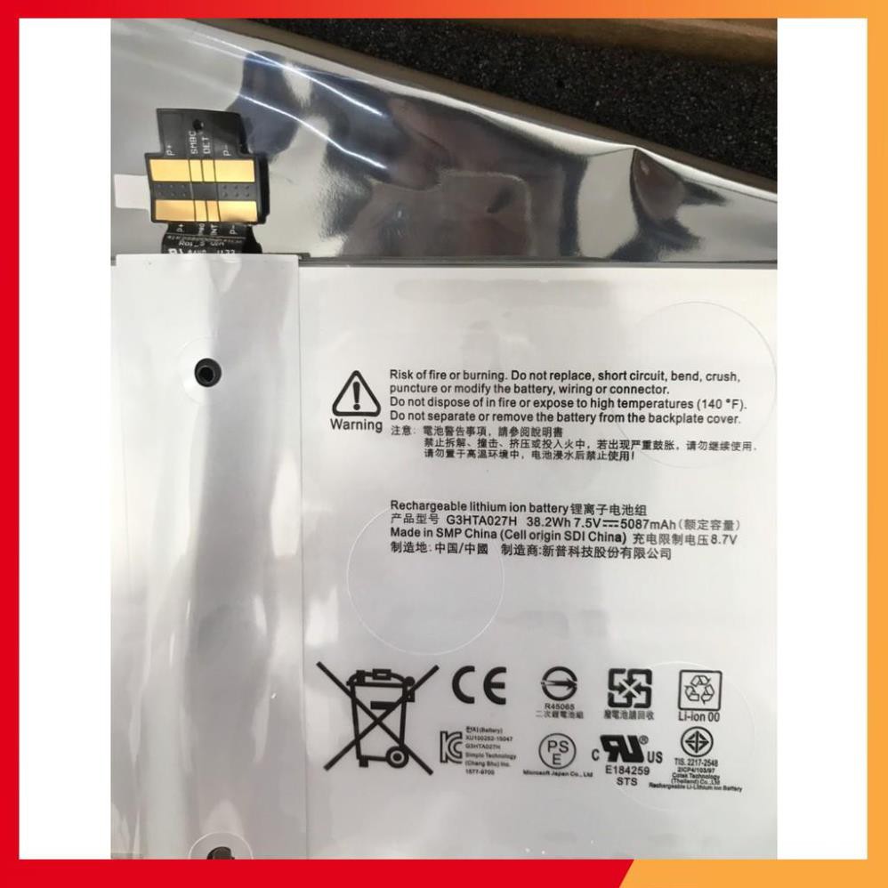 💖💖 Pin 38.2Wh Microsoft Surface Pro 4 G3HTA027H New Battery