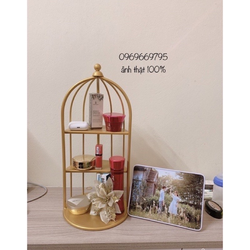Kệ mỹ phẩm 3 tầng tròn 𝗦𝗼̛𝗻 𝗔𝗰𝗿𝘆𝗹𝗶𝗰 𝟮𝗞 𝗩𝗜𝗣 Noithatnhatnam, Kệ đựng mỹ phẩm