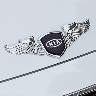 Logo cánh chim 3D cao cấp dán capo xe ô tô
