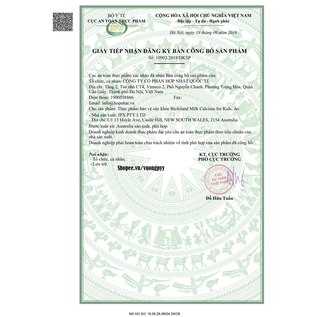 Canxi milk  Bioisland cho bé 90 Viên