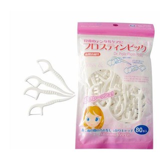 (Combo 4 gói) Tăm Chỉ kẽ răng cao cấp Nhật bản gói 80 chiếc - Dr.Polir