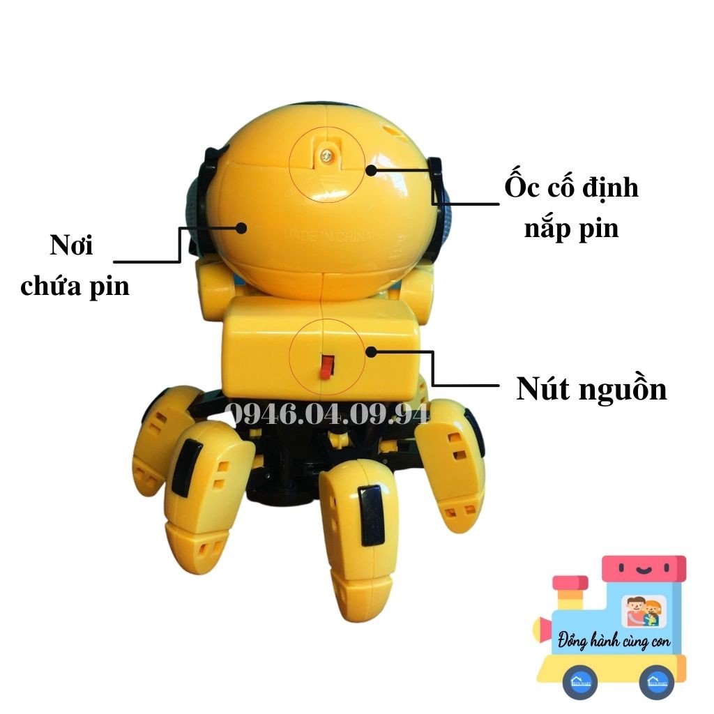 Đồ chơi phát nhạc ‍TẶNG PIN‍ Robot nhảy vui nhộn cho bé cả ngày vui vẻ