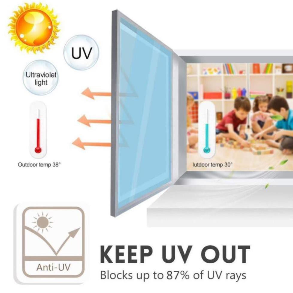 Tấm dán cửa kính cách nhiệt - chống nắng , chống tia uv , giảm nhiệt độ trong phòng