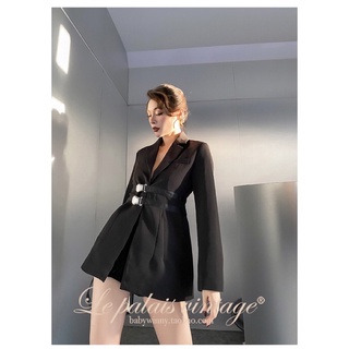 Áo khoác vest kèm belt thắt lưng