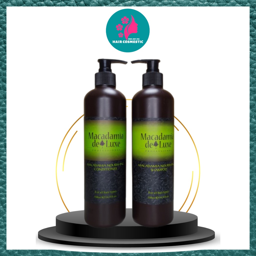 Gội Xả Macadamia DeLuxe cặp 500ml