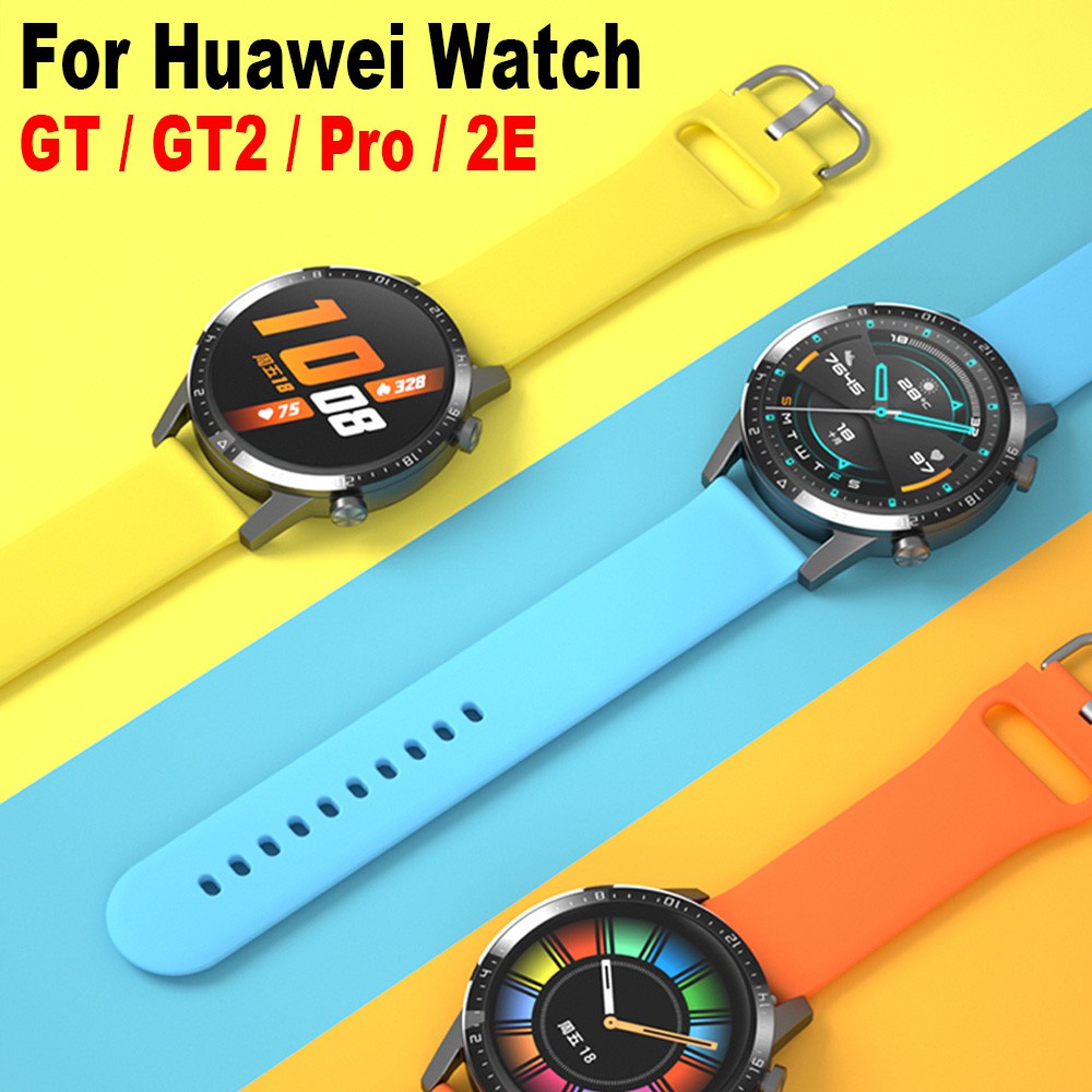 Silicone Dây Đeo Silicon Thay Thế Cho Đồng Hồ Thông Minh Huawei Watch Gt2 Pro Gt2 46mm 42mm Gt 2e