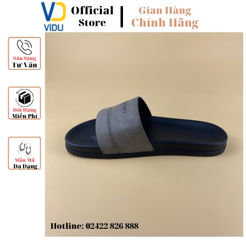 Dép nam thời trang GYVENCHY ViDu 21104 màu xám đen đế cao su siêu bền, full box
