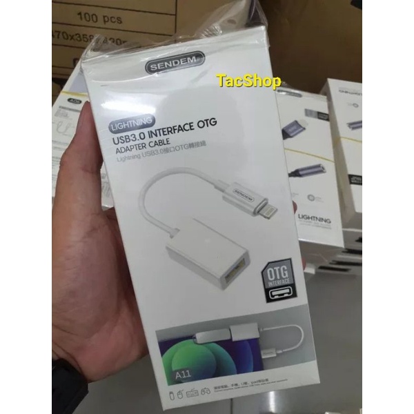 Cáp OTG chân Light Ning SENDEM A11 USB 3.0 Chính Hãng - BH 3 Tháng