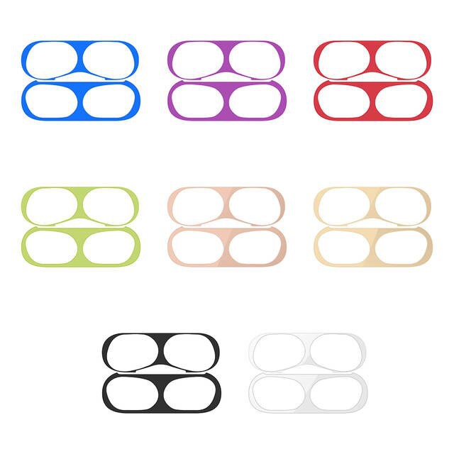 Miếng dán kim loại 18k chống bụi bẩn cho Airpod 1/ 2 / 3 / Aipod Pro / Pro 2 2022