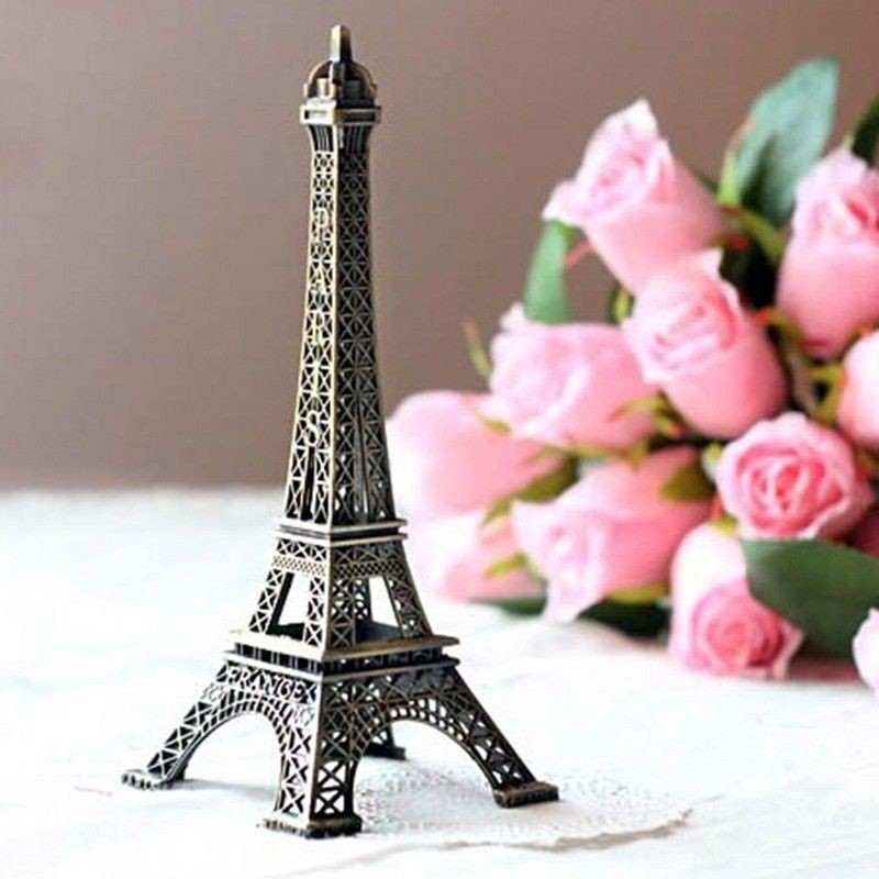 Mô hình tháp Eiffel kim loại để bàn trang trí