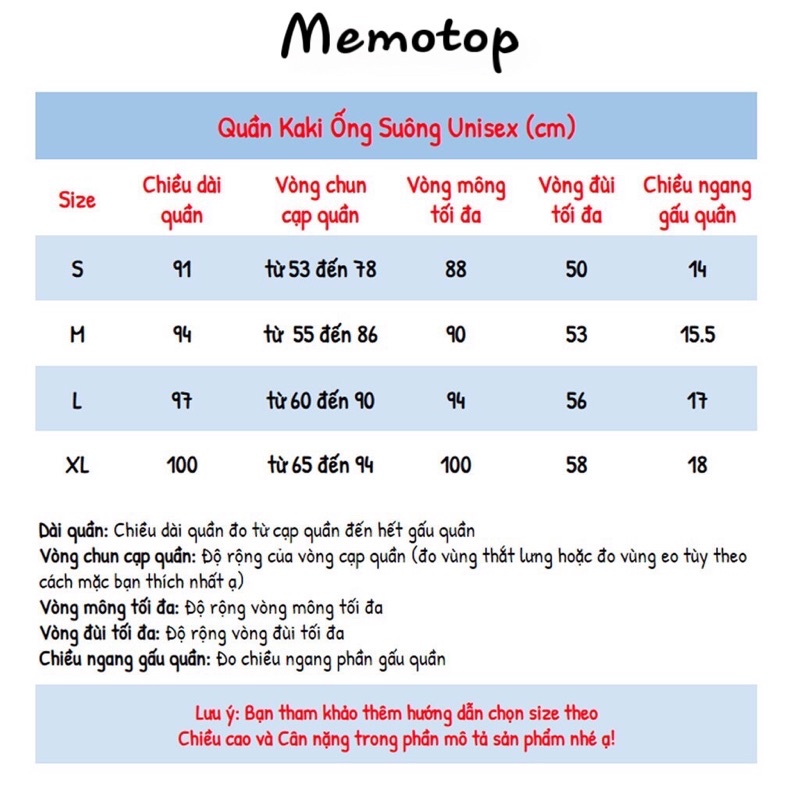 Quần baggy nam nữ lưng cao kaki đen cạp chun unisex ống suông đẹp MEMOTOP MM07