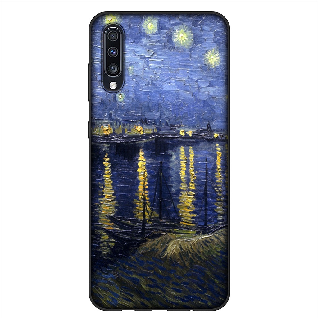 Ốp điện thoại in Skull Tardis tranh Van Gogh Samsung Galaxy S21 Ultra S8 Plus M31 M51 A11 A31 A51 S21+ S8+ S21Plus