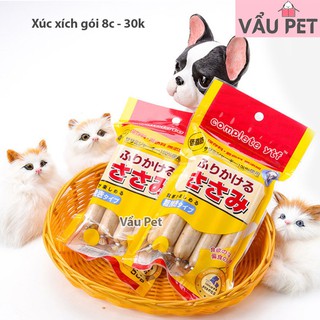 Xúc xích cho chó mèo thú cưng Gói 8 chiếc