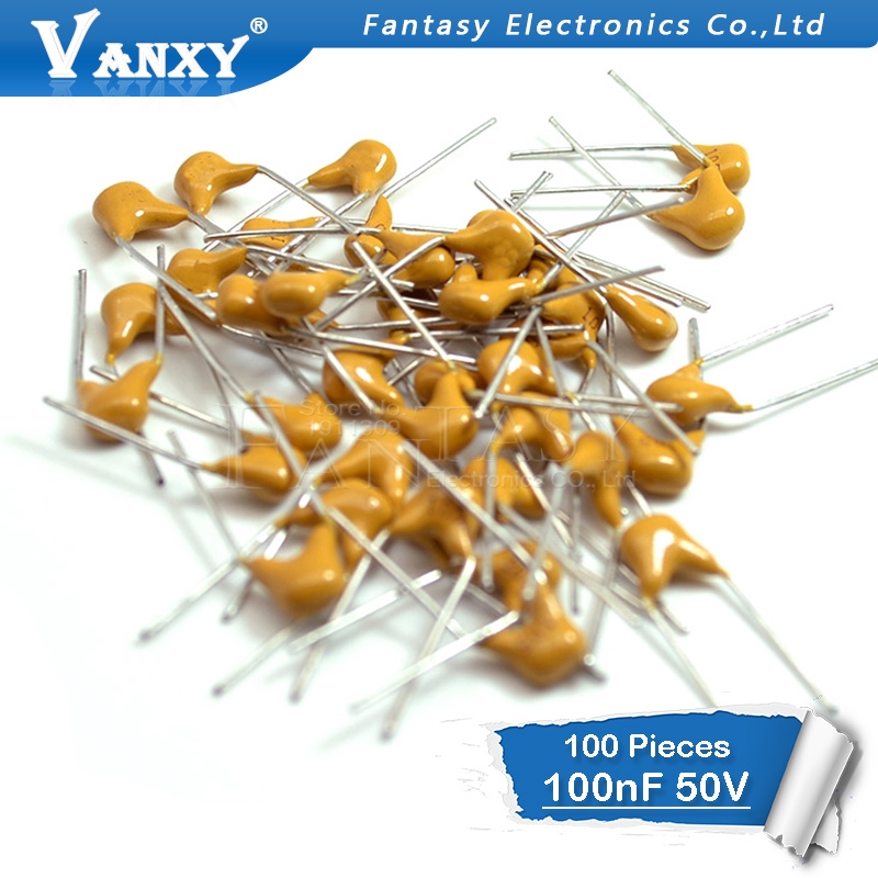 Set 100 Tụ Điện Gốm 100NF 0.1UF 10% 5.08MM 104 50V MLCC 0805 Chuyên Dụng
