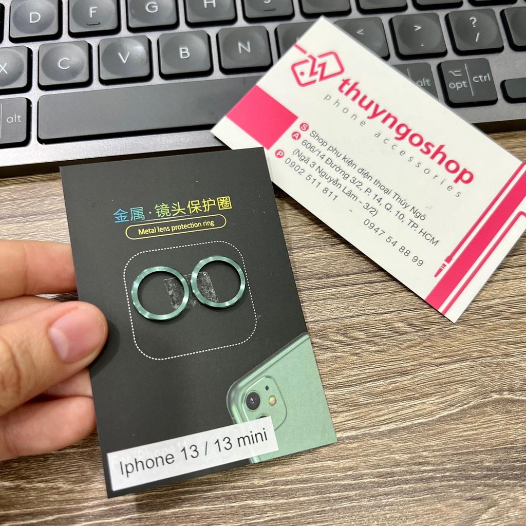 Viền nhôm camera  iphone 13 / iphone 13 mini / iphone 12 Pro Max