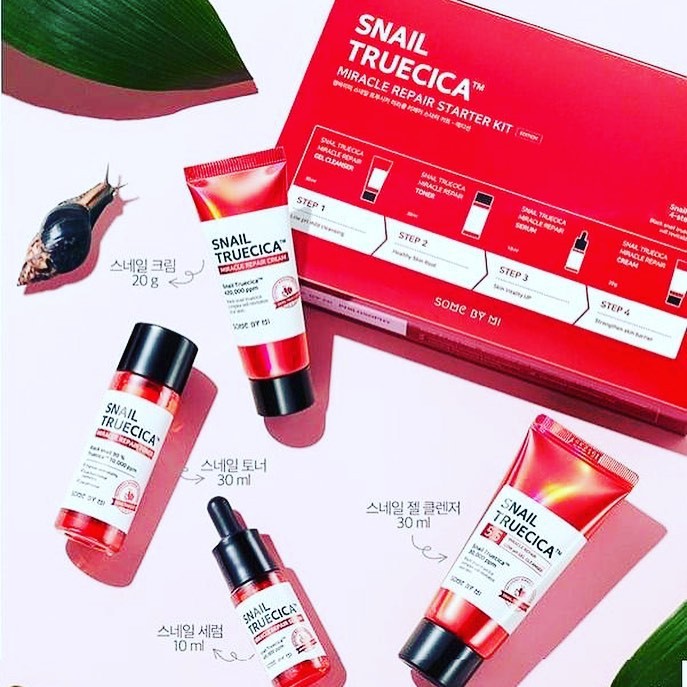 KIT DƯỠNG DA SNAIL TRUECICA Miracle Repair Starter Kit