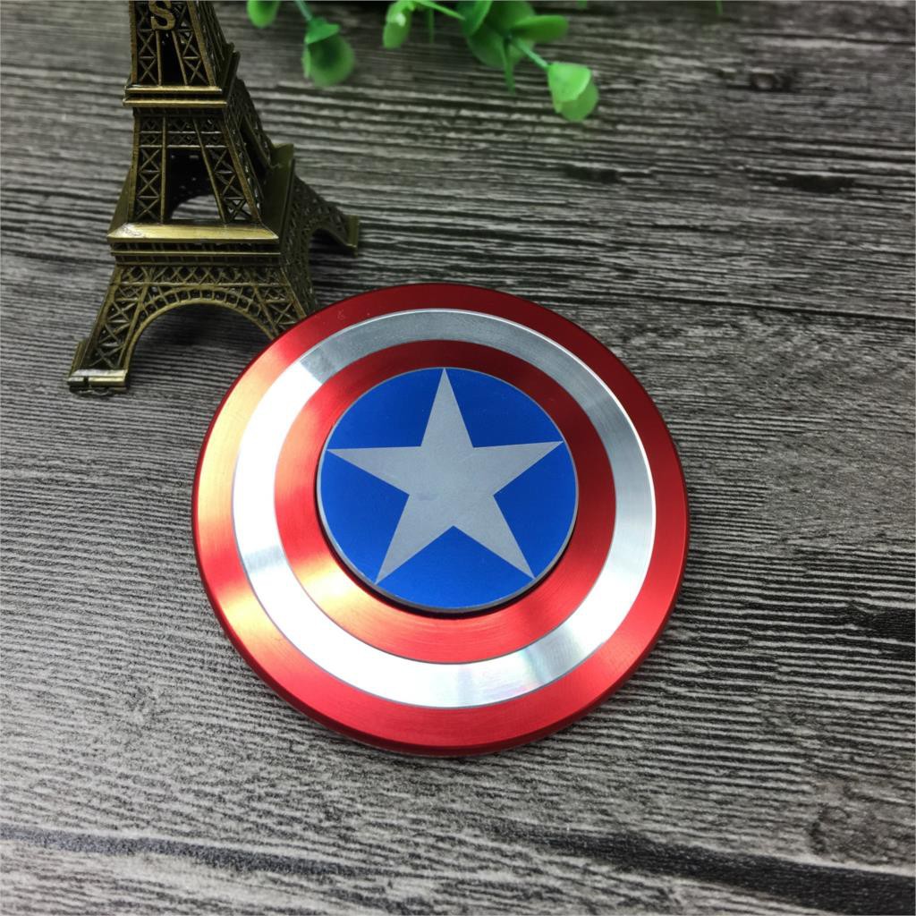 Đồ chơi Con Quay Spinner Avengers Captain bằng thép - Chiến binh Mỹ