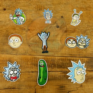 Sticker/ Patch vải ủi/là quần áo Rick & Morty nhiều mẫu dùng ủi lên quần áo, mũ nón, phụ kiện