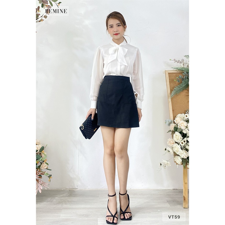 Chân váy chữ A ngắn BEMINE VT59ĐEN | BigBuy360 - bigbuy360.vn