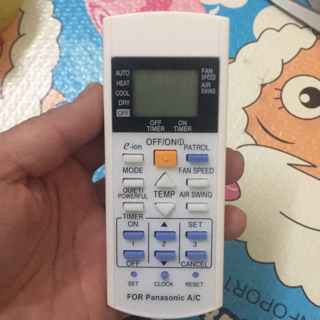 Remote điều hoà chính hãng Panasonic dòng eion