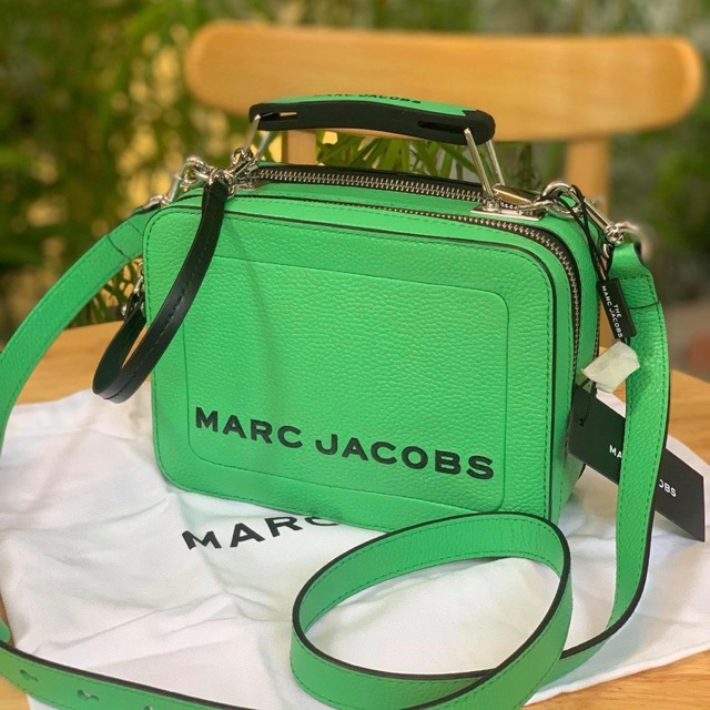 Túi Marc Jacobs chính hãng / Marc Jacobs The box xanh lá da mềm dáng hộp siêu đẹp
