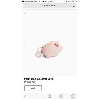 Túi Hình Con Lợn Zara Kids