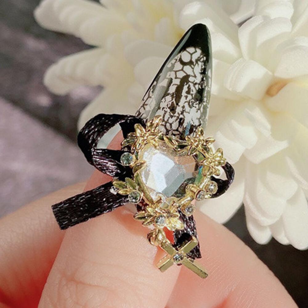 [Hàng mới về] Phụ kiện hình nơ 3D bằng hợp kim trang trí móng tay nghệ thuật thủ công