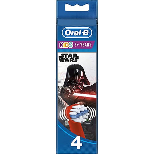 Đầu bàn chải thay thế bàn chải điện trẻ em Oral-B Disney Stages Power Star Wars (Set 4 cái) - Hàng nhập khẩu