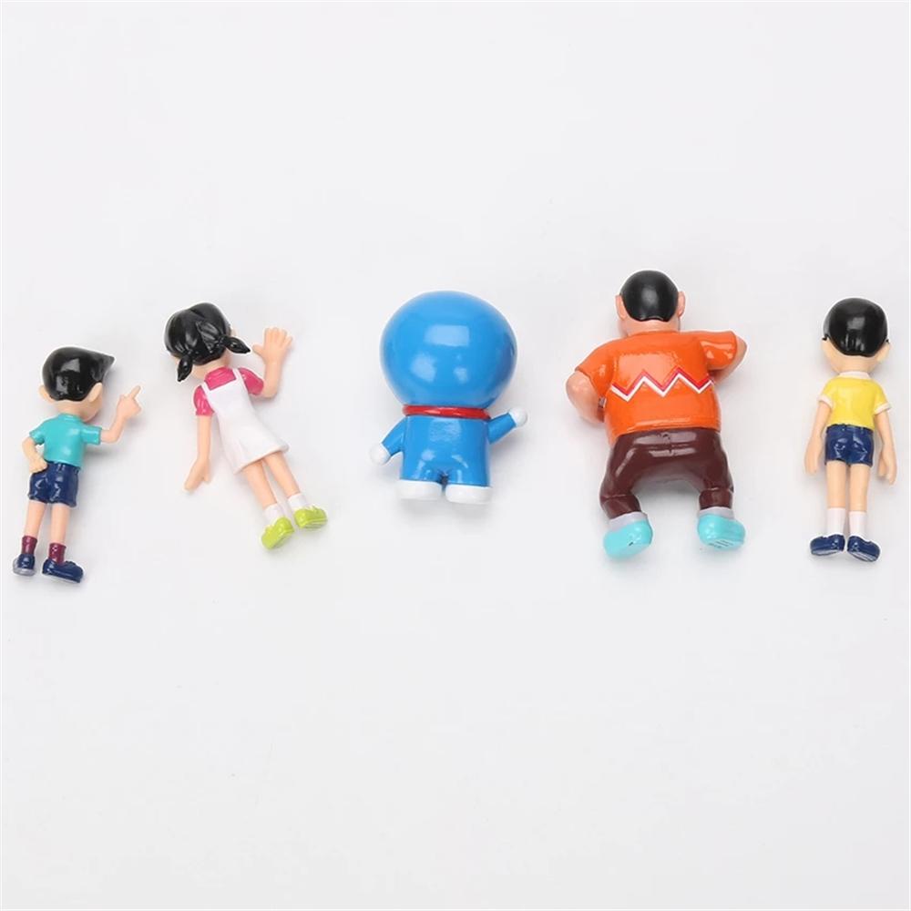 LILYES Bộ 5 Mô Hình Nhân Vật Phim Hoạt Hình Doraemon