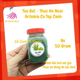 Tảo bột tảo viên xoắn - Thức Ăn Nuôi Artemia Cá Tép Cảnh hũ 50 gram