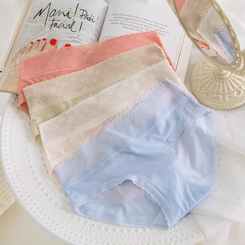 Quần lót nữ lụa tàng hình cạp ren  mỏng mềm mịn mát mêêêê ôm mông không gây hằn QR04 | BigBuy360 - bigbuy360.vn