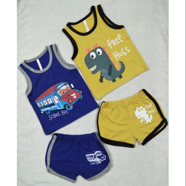 Set 2 bộ cộc tay bé trai