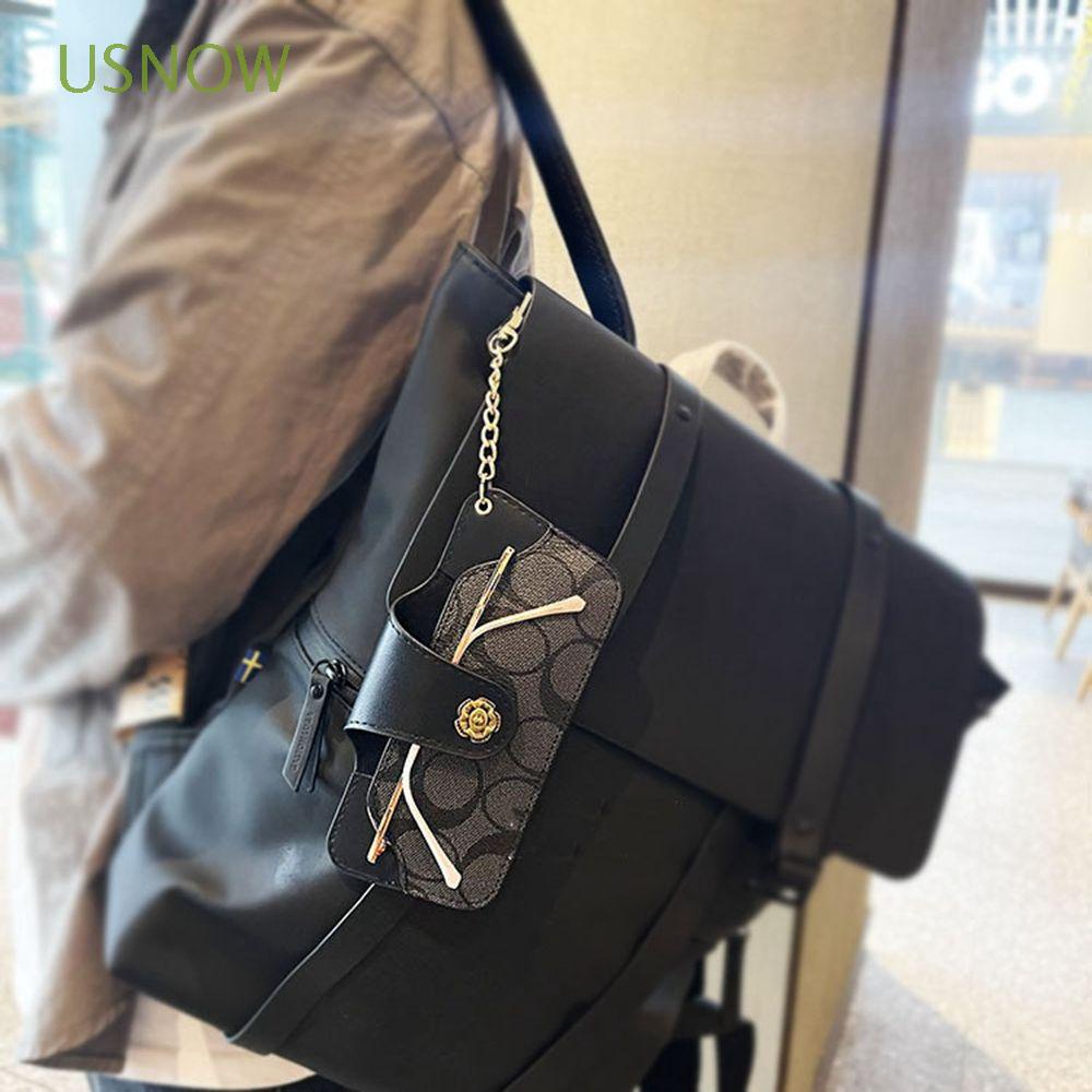 Hộp Đựng Mắt Kính Bằng Da PU Cứng Kèm Móc Khóa Tiện Dụng Cho Nam